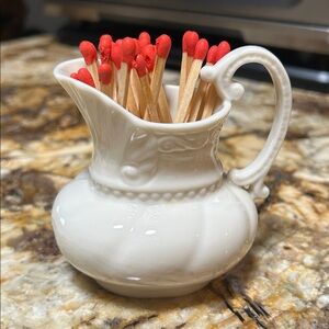 Vintage LENOX Colonial Collection Creamer Turned Matchstick Holder/Striker